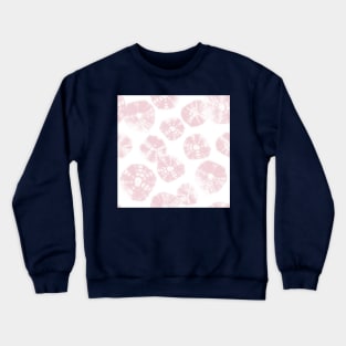 Shibori Kumo tie dye soft pink dots over white Crewneck Sweatshirt